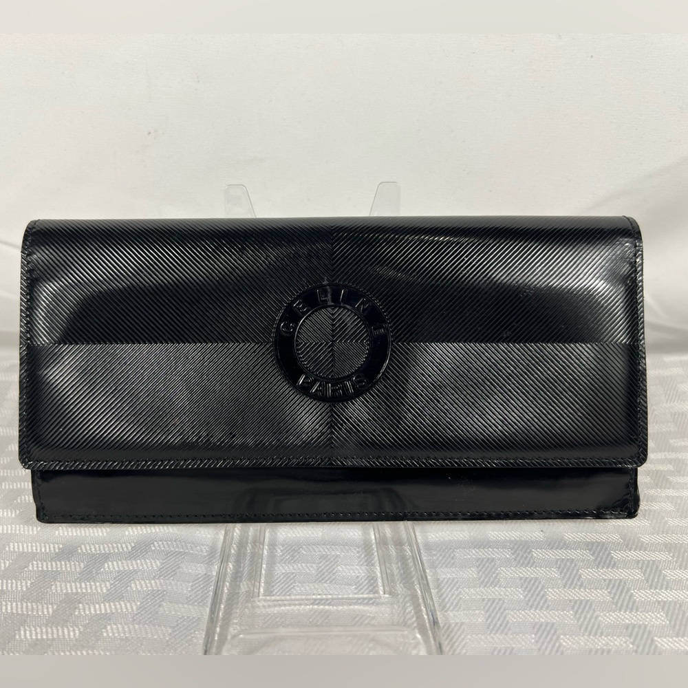 CELINE Vintage Black Patent Long Wallet with Box - Picture 2 of 13